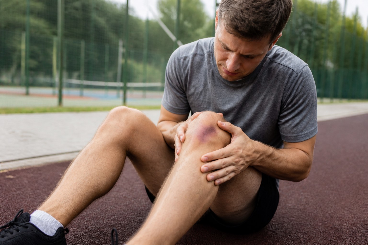 hematome-genou-contusion-sportive Hématome au genou : comprendre l'origine, le traitement et la prévention